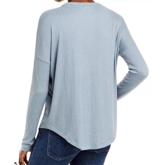 rag & bone Ribbed Drop Shoulder Top - Picture 3 of 14